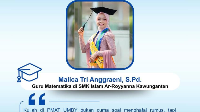 Malica Tri Anggraeni, S.Pd. (Guru Matematika di SMK Islam Ar-Royyanna Kawunganten