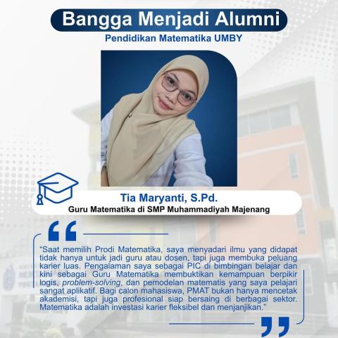 Tia Maryanti, S.Pd. (Guru Matematika di SMP Muhammadiyah Majenang)