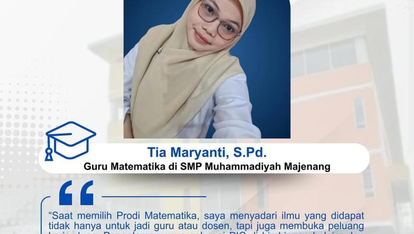 Tia Maryanti, S.Pd. (Guru Matematika di SMP Muhammadiyah Majenang)